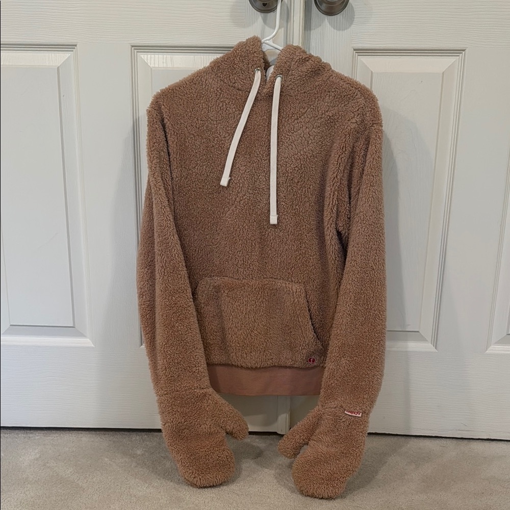 Cozy Brown Sherpa Hoodie